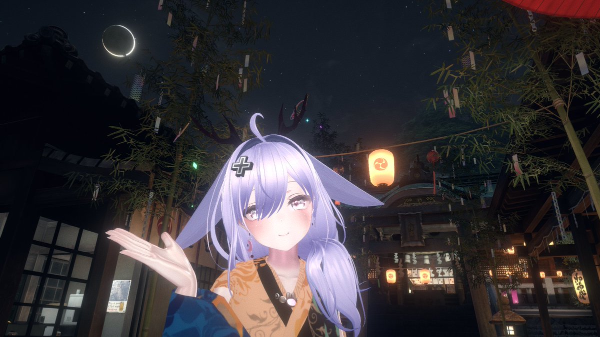 MioShina's tweet photo. #おはようVtuber 
#VRChat 
もうじき七夕🎋
オススメ出来そうなワールド探し～
ここだ❣っていう場所がなかなか見つからず。
左側は
Japan Shrine［summer］
七夕バージョンになってました✨

右側は毎年行ってる
-七夕夕方- Tanabata Evening

あと、浴衣を買うべきか考えるんだけど
どうしようｗ https://t.co/n4bGG4ggOl