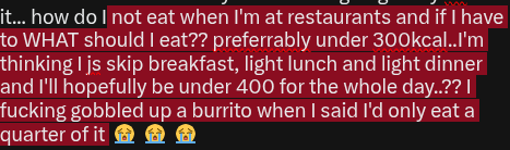 nutellablep988's tweet photo. #edrtwt #shedtwt #anatwt  genuinely need tips PLSSSSS ASAP!!! on how to not eat when travelling?? I'm on a trip from 3rd-5th but I JUST got back down to my "cw" after a plateau, today I ate like 800-900kcal which is WAY over what I usually eat and I'm going crazy bc of https://t.co/SSwGggchnL