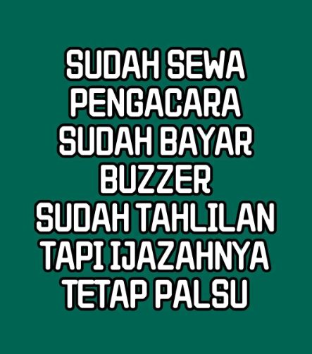 EkoWitono9's tweet photo. @DedynurPalakka Bibir tipis @DedynurPalakka emang lamis ngoceh ngibul soal ijazah aspal @jokowi. Faktanya elo gak pernah meneliti keabsahannya scr ilmiah. Elo cm koar" Indonesia Negara Hukum, tp justru ribuan kali memposting bela pelecehan hukum yg dilakukan Bapaknya @gibran_tweet. Waras tong?! https://t.co/6okkjrbrCM