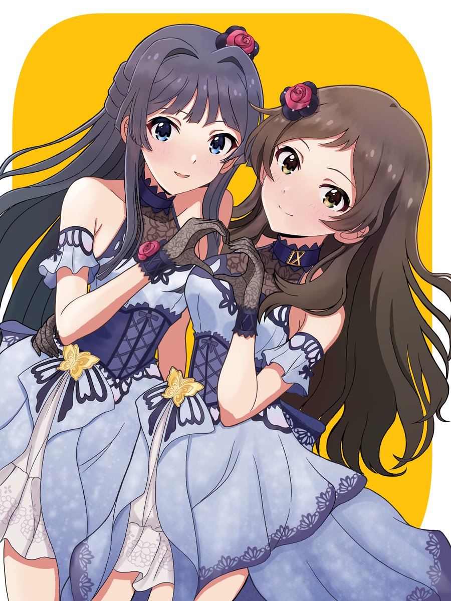 yo_namikaze's tweet photo. トリミング前バージョンを供養
若干(?) 自分のフェチが出ている……
#祝ミリシタ9周年 #北沢志保 #最上静香 https://t.co/iG2ZrFygSn