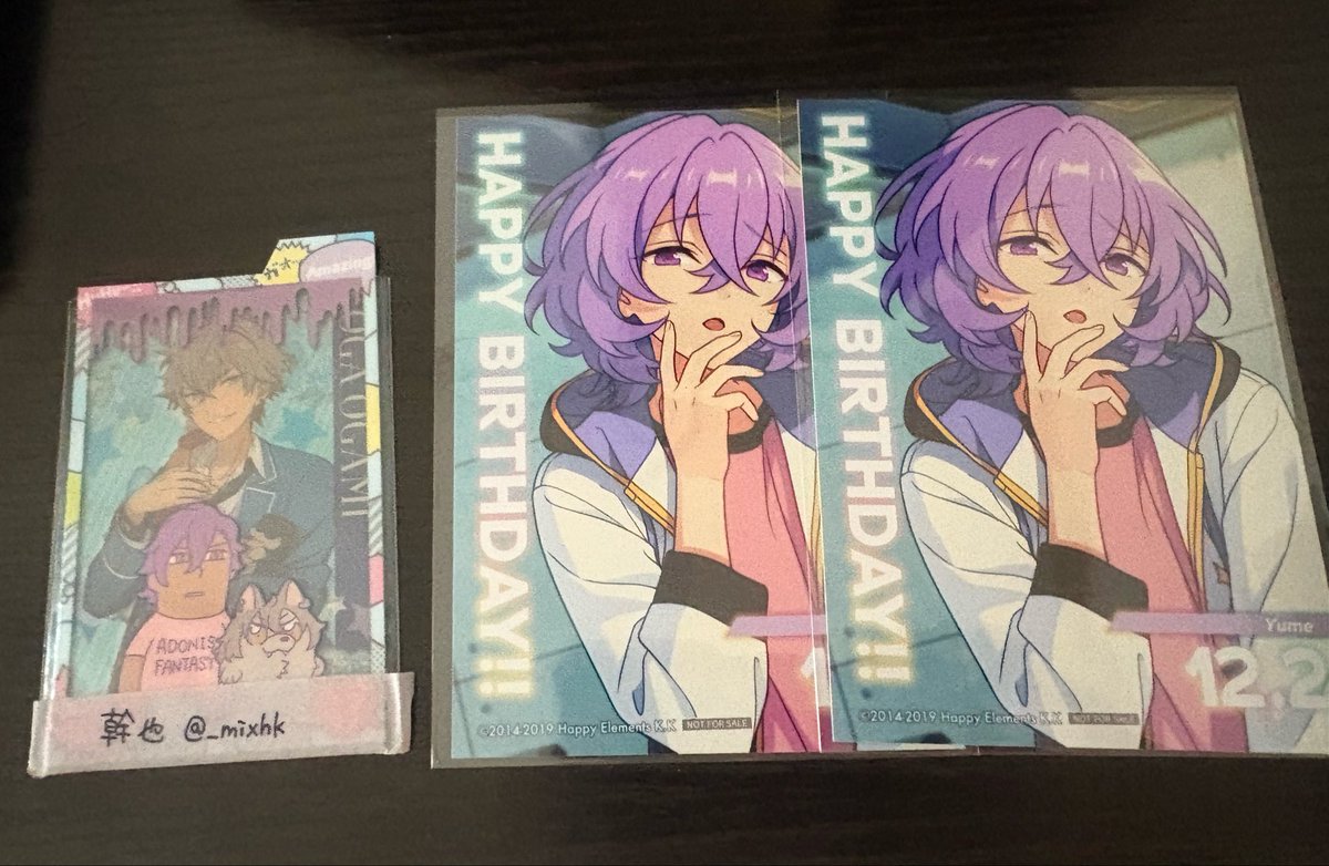 _mixhk's tweet photo. 【交換】あんスタ アニカフェ キッチンカー バースデーブロマイド バーブロ

譲￤ユメ(前年度)

求￤晃牙(今年度)

🌸誕生日前に欲しい為、郡山、倉敷のキッチンカーを代行して頂ける方も併せて探しています
🌸当方2:相手様1可能です ご希望枚数ご提示ください

よろしくお願い致します。 https://t.co/oXEy4gDk9z