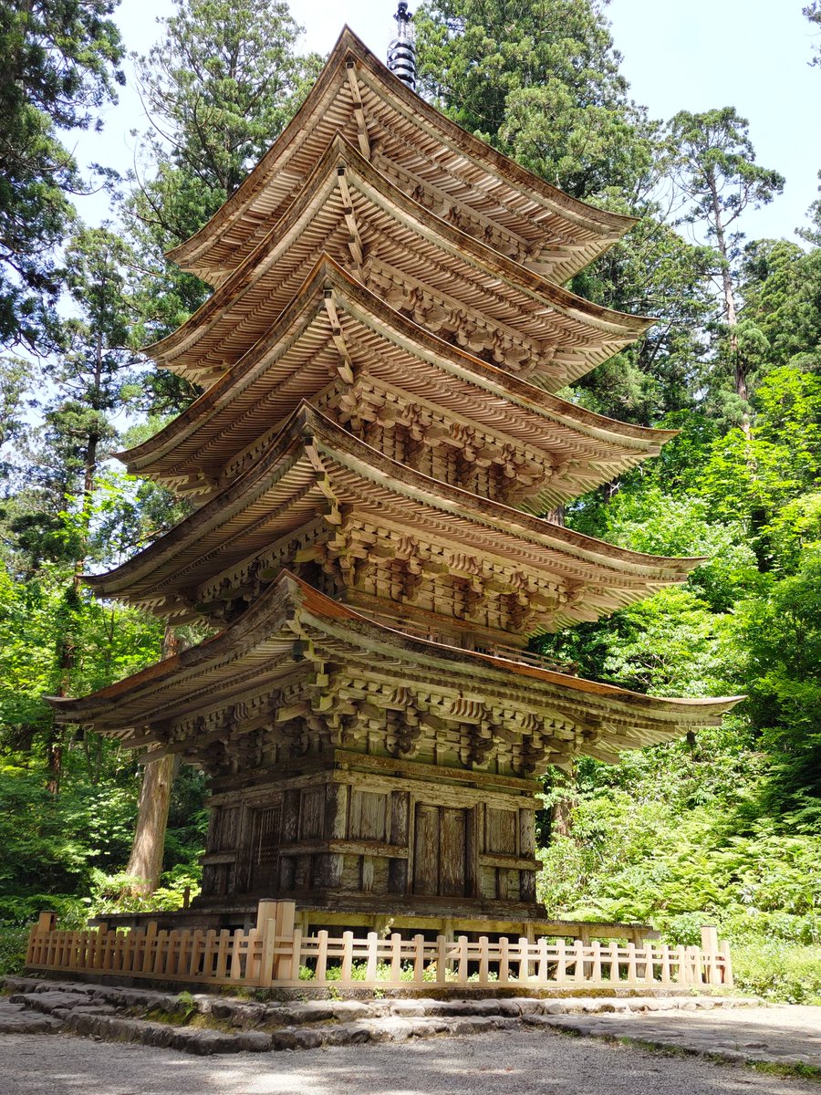 from50154639's tweet photo. モンテ選手は山寺が好きなのね
登り甲斐のある羽黒山石段においでよみなさん✨
2446段もあるし急なポイントもあるけど登っている時ずっと気持ちがいいのよ羽黒山石段👍 https://t.co/TqfHS5FkhW