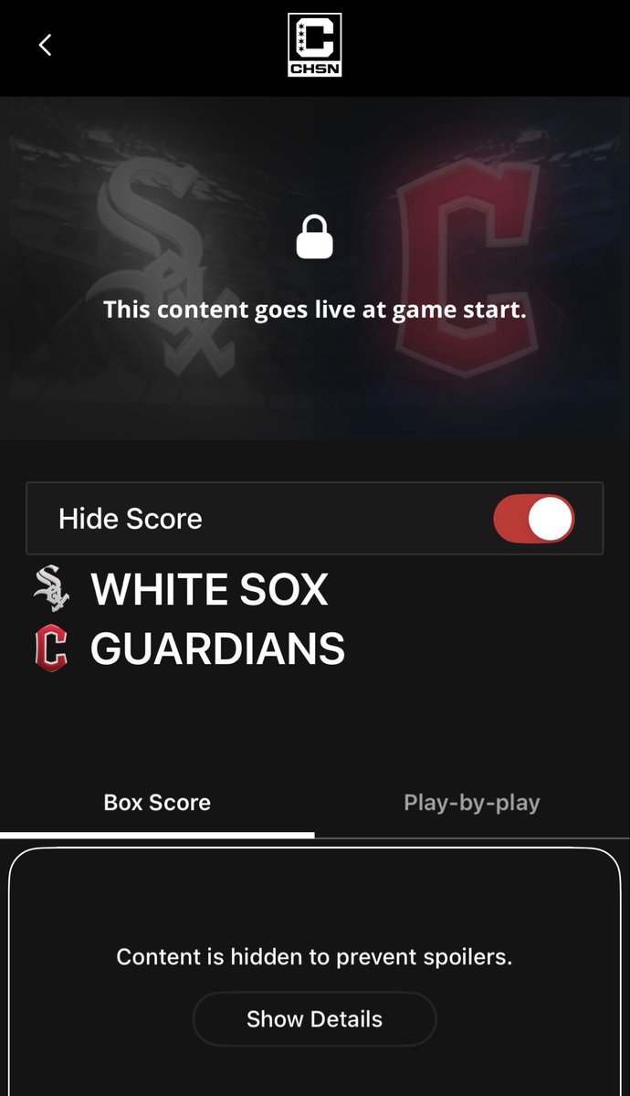 zac_re's tweet photo. Can’t watch the Sox in a division defining game because their streaming app can’t figure out rain delay. Fix this bs app. Can’t believe I’m even paying for the bs.
#chsn smdh. https://t.co/72dYhgFrye