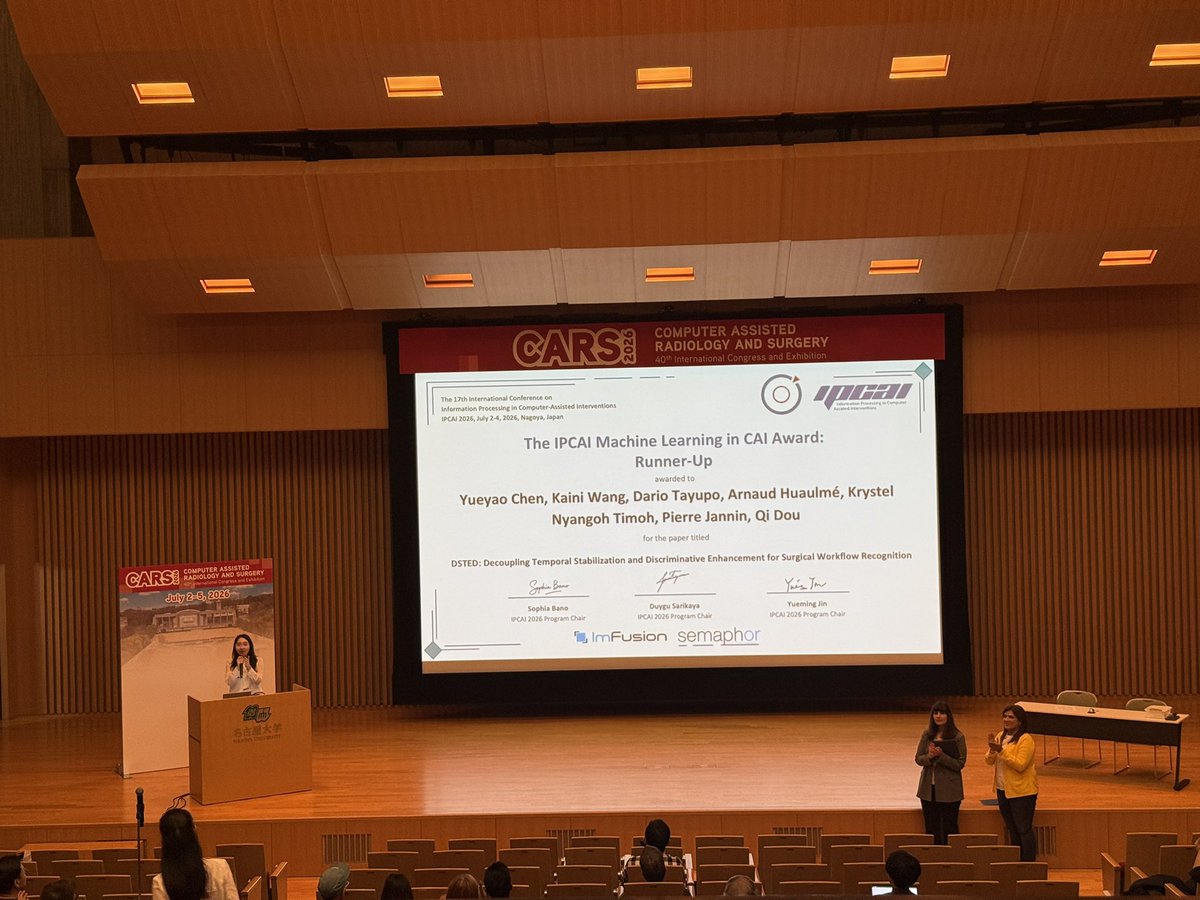 kensakum's tweet photo. IPCAI Award Ceremony is going on!
#cars2026 https://t.co/F1TRuMwoJp