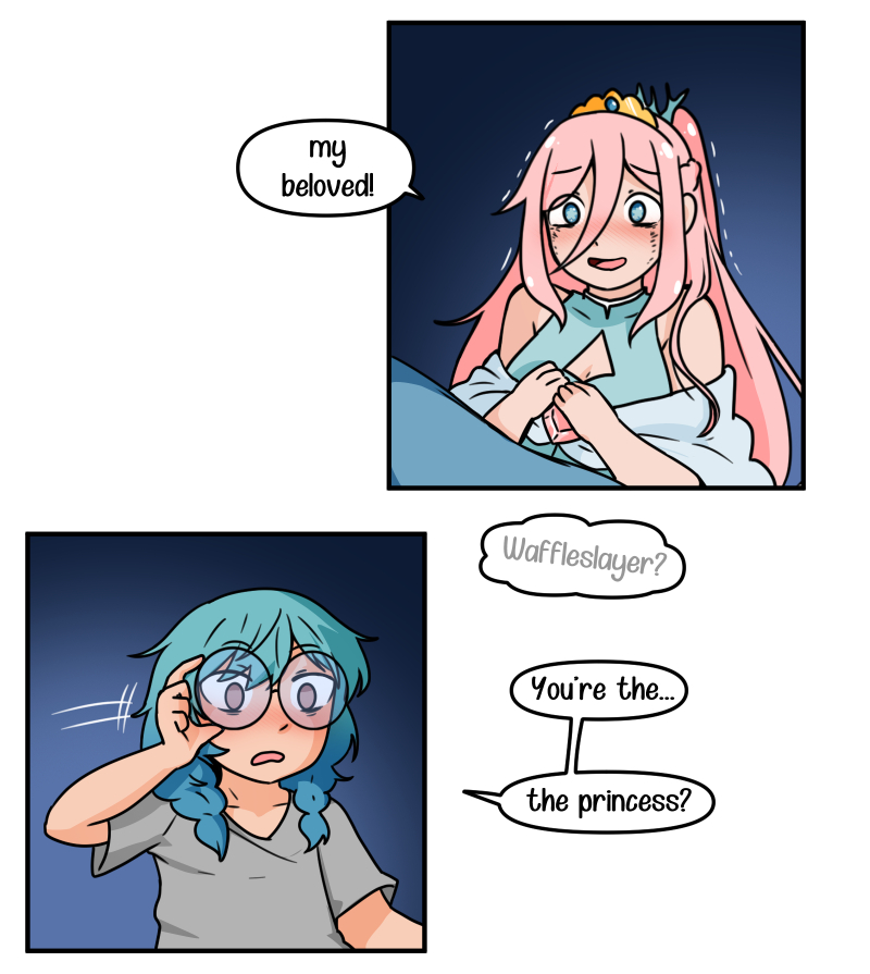 DiduDraws's tweet photo. the comic about a limited SSR unit in love with the player pulling for her (10/10) FINALE https://t.co/qDWaVbEhro