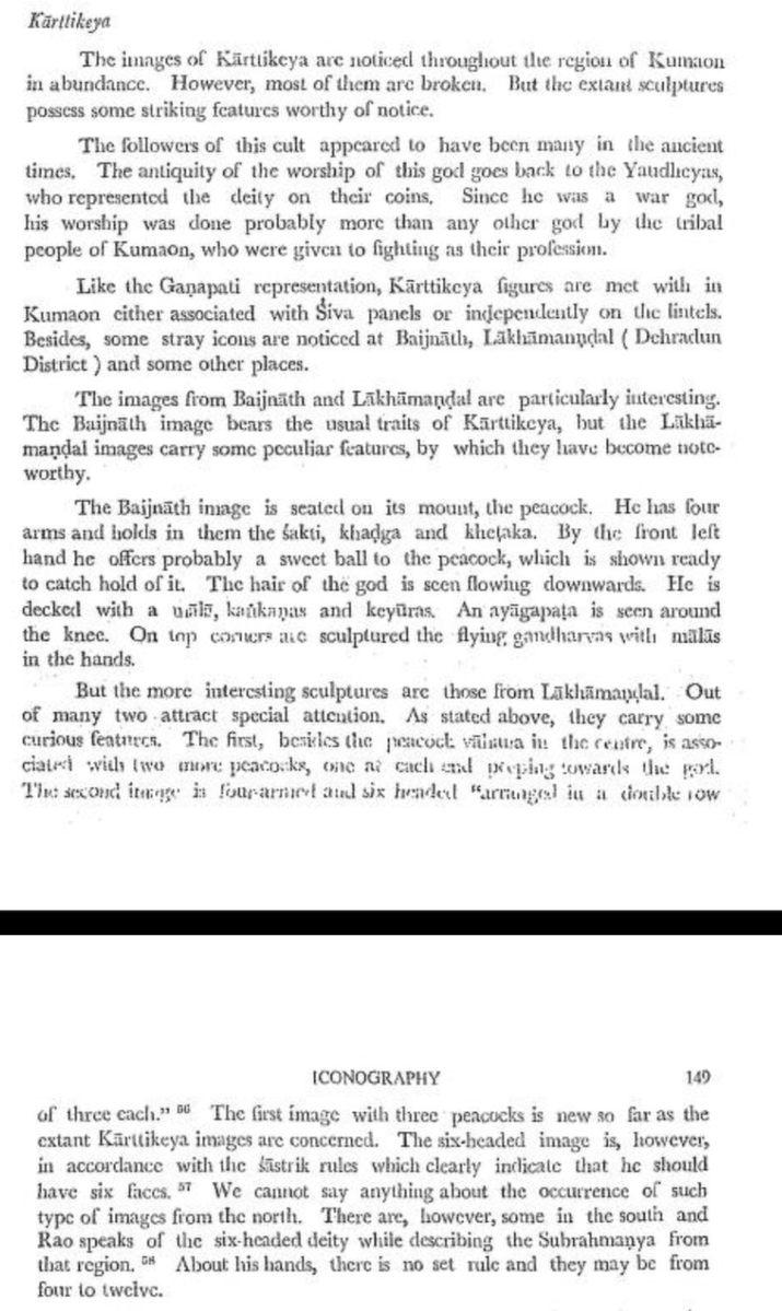 niveshit's tweet photo. Everyone now knows about Kartik Swamy temple of Rudraprayag. 

But we had older temples of Kartikeya at Baijnath in Bageshwar(ancient Kartikeyapur) and Lakhamandal.

We have found murtis of Skanda there.

As the city itself is named after Kartikeya, he would be one of chief Gods. https://t.co/rjkRvp7nAo