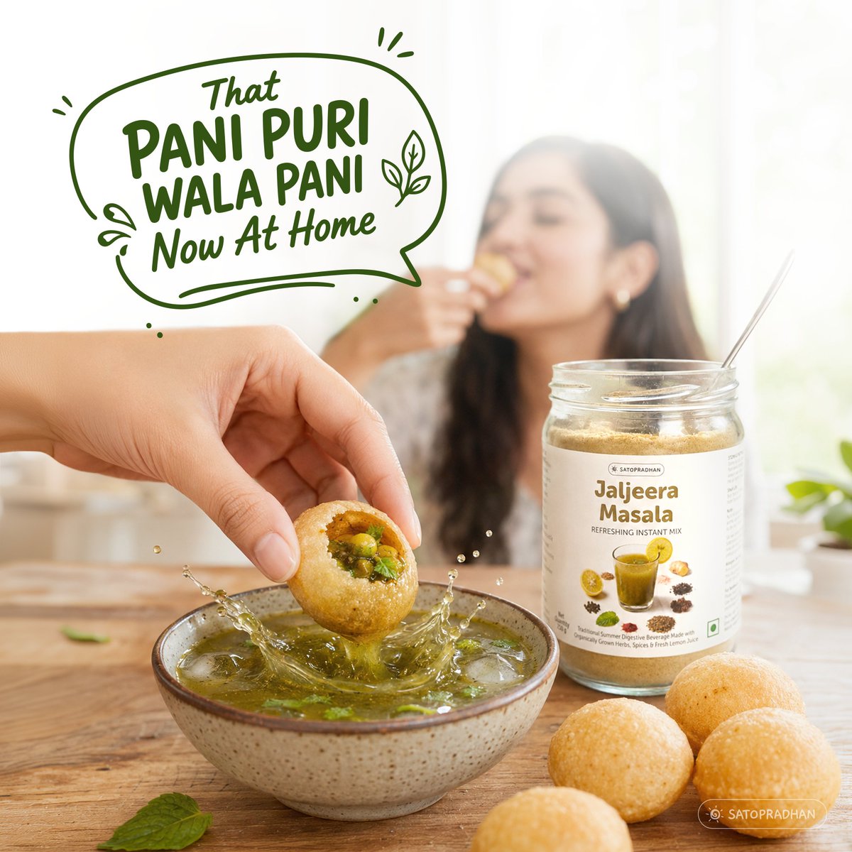 SatopradhanV's tweet photo. 🌿 NEW LAUNCH: Satopradhan Organic Jaljeera Powder! 💚

Relive hot summer with the authentic, tangy taste of homemade jaljeera. Crafted with pure spices—zero artificial additives! Perfect as a refreshing drink or a post-meal digestive. ✨🧊

🛒 Shop now: https://t.co/9wnJe6TVGB https://t.co/XqXl28e0jG