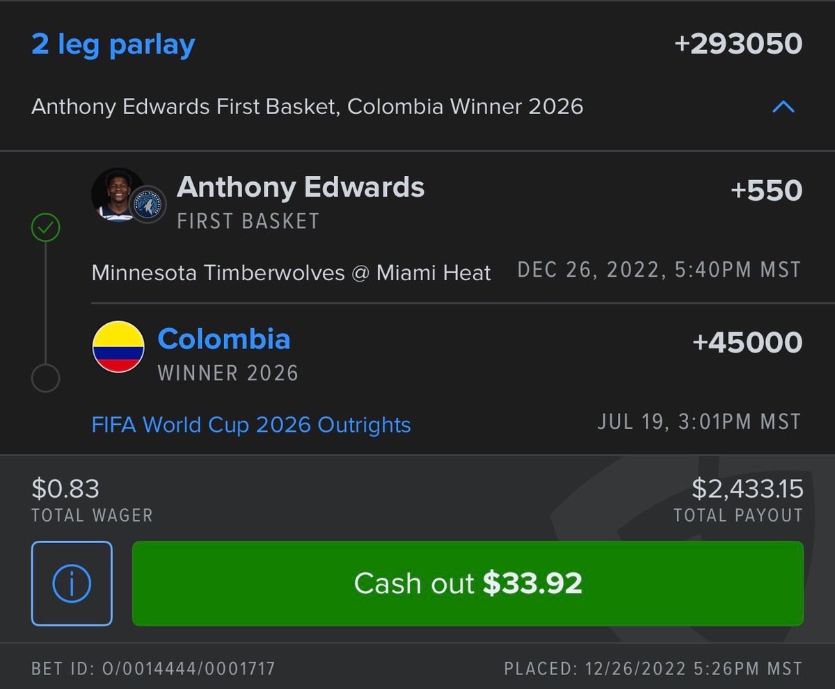br_betting's tweet photo. HE’S WAITED SINCE 2022 TO SWEAT THIS OUT

COLOMBIA IS JUST 4 WINS AWAY FROM DESTINY 😅

(Via @FDSportsbook) https://t.co/hFhkRKILpW