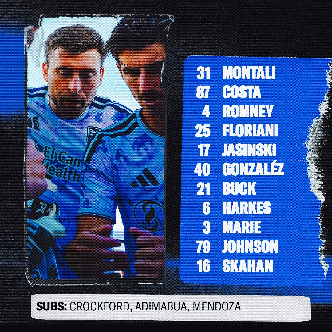 SJEarthquakes's tweet photo. 45’ | Line change for the Quakes
⬅️ your 1st half group 

➡️ your 2nd half group 

SJ 1 - 2 TIJ https://t.co/3PF0eI2Wi9