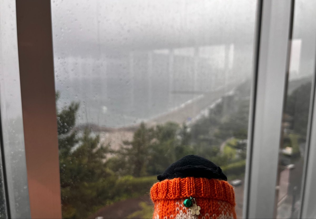 mitsuha001's tweet photo. おそようございます。結構な雨なので今日はエアしぇいくはんどもっち。海も建物内からね。 https://t.co/RcXZAKqWFw