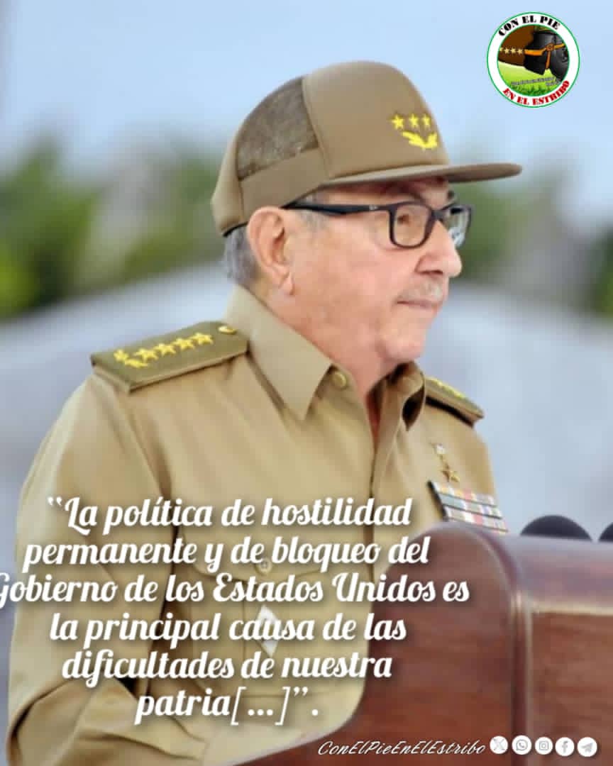 PieEnElEstribo2's tweet photo. Los desafíos económicos, exacerbados por el #BloqueoGenocida de los EEUU contra 🇨🇺 , son utilizados como base para construir narrativas de crisis permanente...para fomentar el desaliento y la división.

#MiMoncadaEsLaPatria 
#CubaEstáFirme 
#ConElPieEnElEstribo https://t.co/RqlyVIq3N9