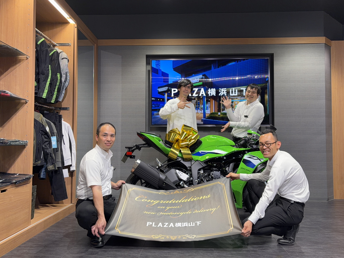 準備中 Ninja ZX-6Rを納車いたしました。 今日はこのままツーリングへ行かれる