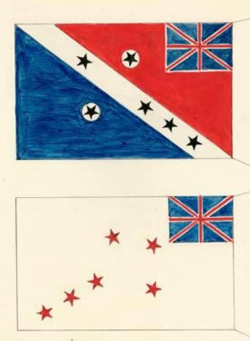AntipodeEmpire's tweet photo. Original proposals for an Australian National Flag 🇦🇺🇬🇧 https://t.co/RtNu5YhRzK