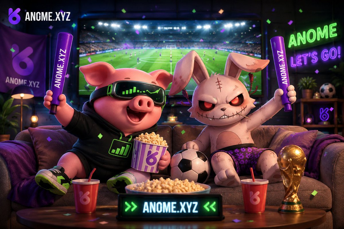 Anome_Official's tweet photo. Enjoy the World Cup with Little Pig @PIGRUN_FUN  ⚽🐷🔥

#WorldCup #ANOME #GameFi #Web3 https://t.co/fDMjNMiGV8
