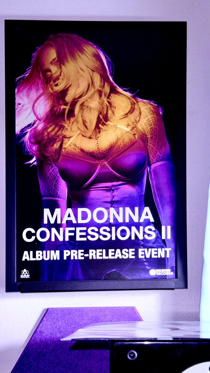 Already framed my 11x17” @Madonna 🪩 #ConfessionsII posters