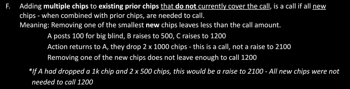 BROOKS1328's tweet photo. @FreezeoutPoker @SavagePoker Rule for just dropping the 2k, leaving the 400 untouched https://t.co/k9wSsTBkhO