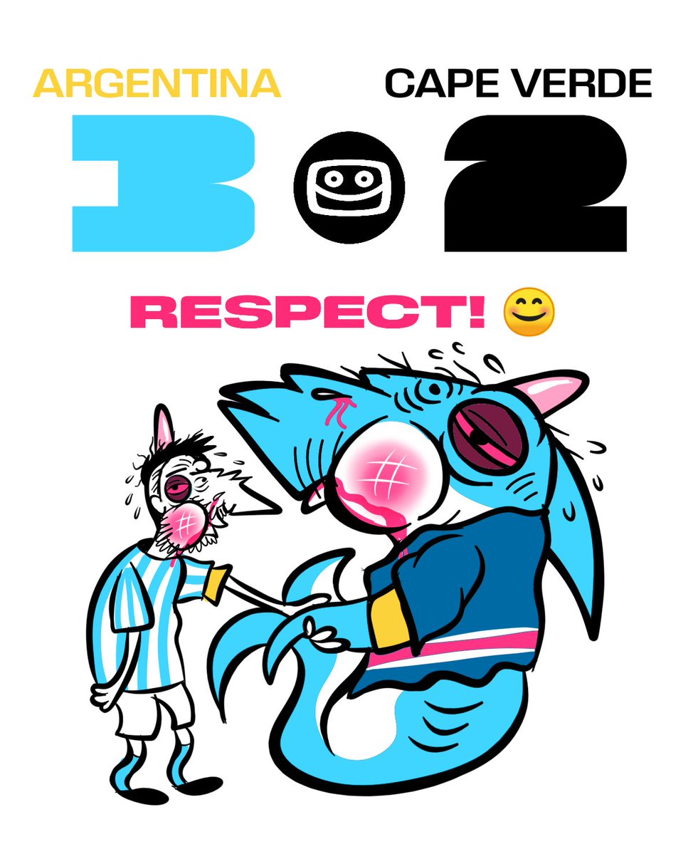 SCREENONYMOUS's tweet photo. 🇨🇻 has been eliminated from World Cup contention...

🇦🇷 advance to Round of 16.

I applaud Cape Verde for making it far on the tournament, especially when outfearing Messi. Bravo for their run! 👏 https://t.co/8AXyh1It15