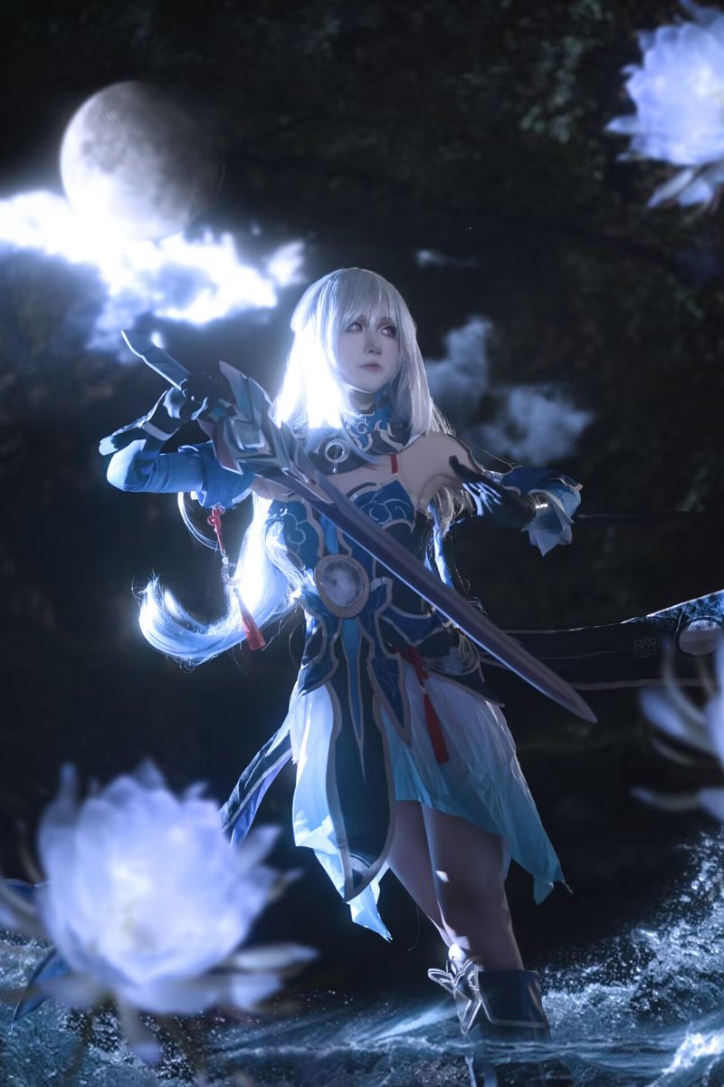Ange_Tari_cos's tweet photo. 【コスプレ / Cosplay】 
崩壊：スターレイル / Honkai: Star Rail
鏡流 / jingliu
「星を切り落とすには、まだまだ時間がかかりそうだ」

#鏡流 #jingliu #崩壊スターレイル #HSR https://t.co/QA5RyHXzxu