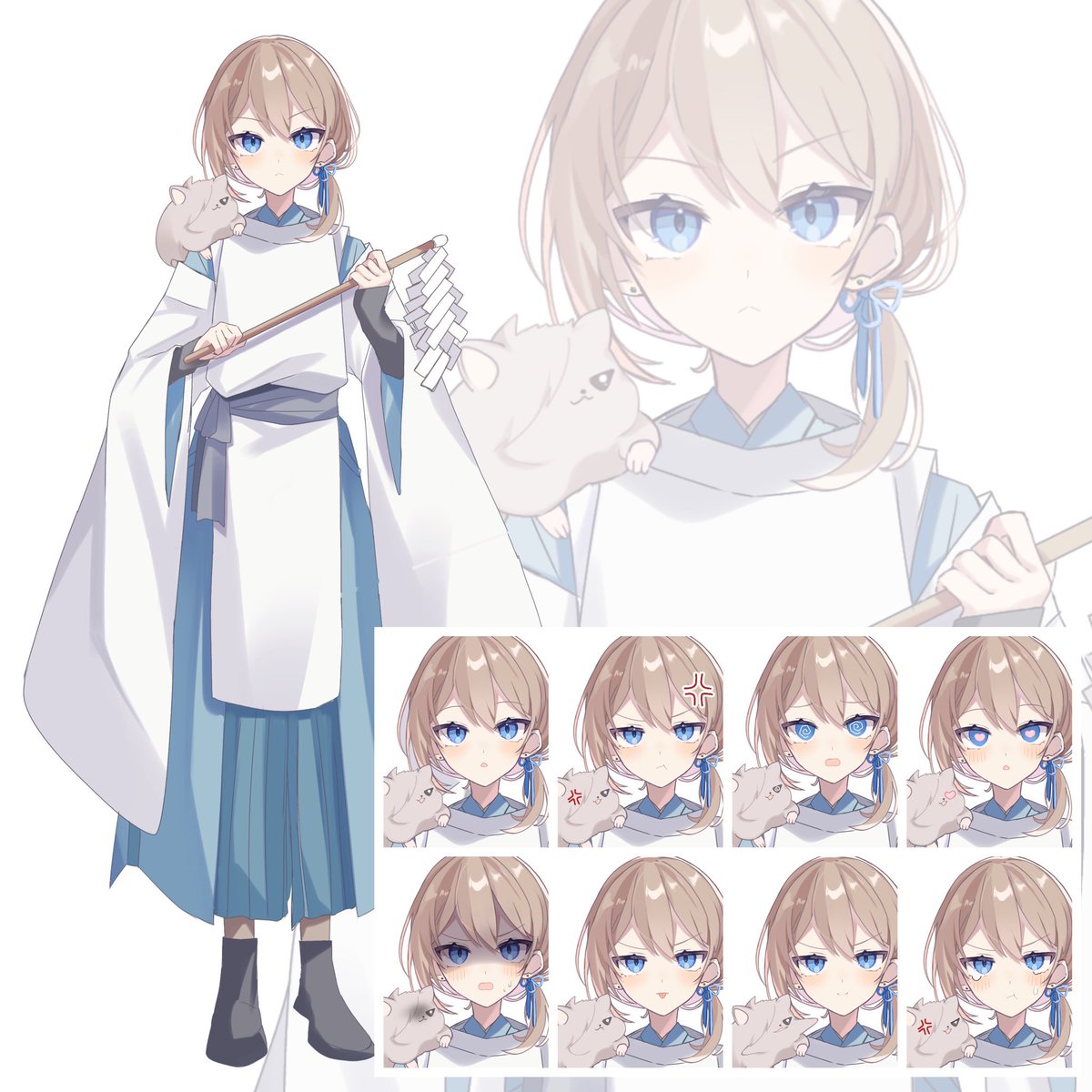 kyottya's tweet photo. 最近描いたTRPG用立ち絵！ https://t.co/fbpiKXZx9K