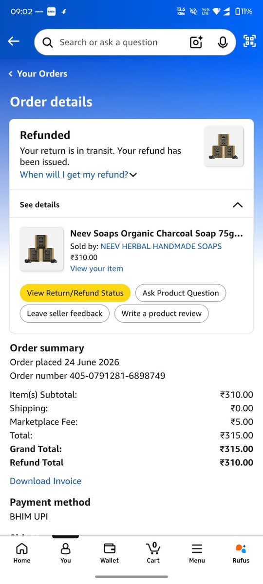 JParithiselvan's tweet photo. @AmazonHelp @amazonIN  Ordered a product in Amazon which was not delivered to me 4 times, as the product is damaged i didn't even get a call. Just a message saying that refund is initiated.Each time 5 rupees has been taken as market fees and not refunded. Please stop this scam https://t.co/iaPaUUlhzn