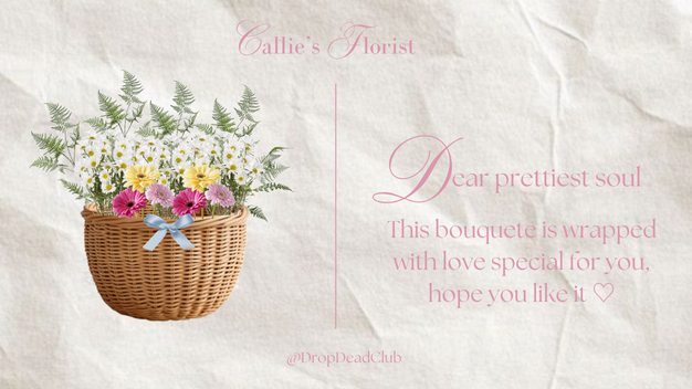 _callaleah's tweet photo. Good morning @aerichfn you got a special bouquete from callie, thank you dor make the most bouquets on last night game 🩷 https://t.co/wc23wsNZkm