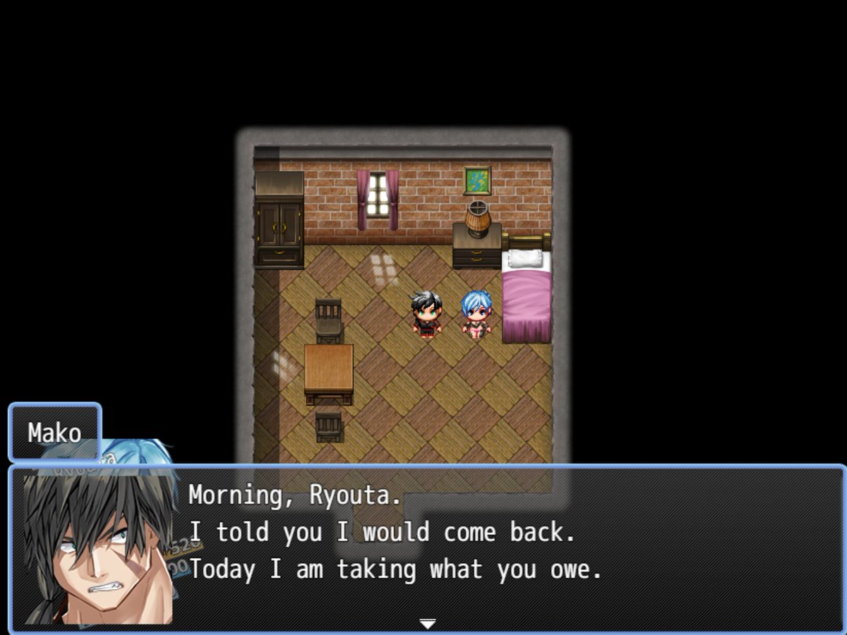 BrattyBoyDev's tweet photo. Demo V0.3 Release! 
Ryouta Journey Demo V.3 is a major update from V0.2.2.

This build adds the new Main City and night maps, new shops and guild areas, Guild combat quests, private request content, food items, new Ryouta equipment, and combat voice acting that can be turned off in the settings.
Combat has been expanded with an Active Battle System, Chain Battles, Enemy Levels, randomized troop pools, new enemy skills, Assassinate, Disrupt, Panic Reflex, knockdown/chained states, and scaling battle buffs where attacking builds confidence while teasing builds lewd damage bonuses.

Ryouta also gets Skill Tree progression, Mess Charge / Consume Mess, clothing durability, Fatigue and food systems, Aeran Shield charges,day/night routing, and Bandit Boss loss consequences.

This is still a demo build, so balance, dialogue, quest rewards, mobile performance, and browser performance may continue to change.