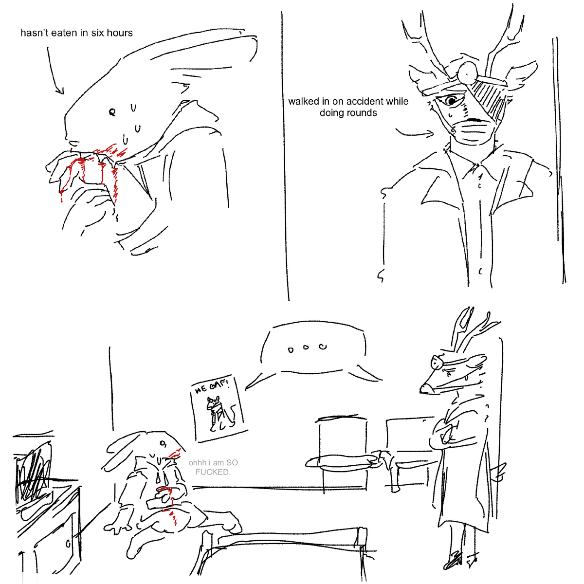 themaj0r_'s tweet photo. been seeing all the animal hospital slop around and i thought i’d share a lovely little doodle i made based on a harlowintern rp #animalhospital #robloxartㅤ https://t.co/BOGMxn7fXE