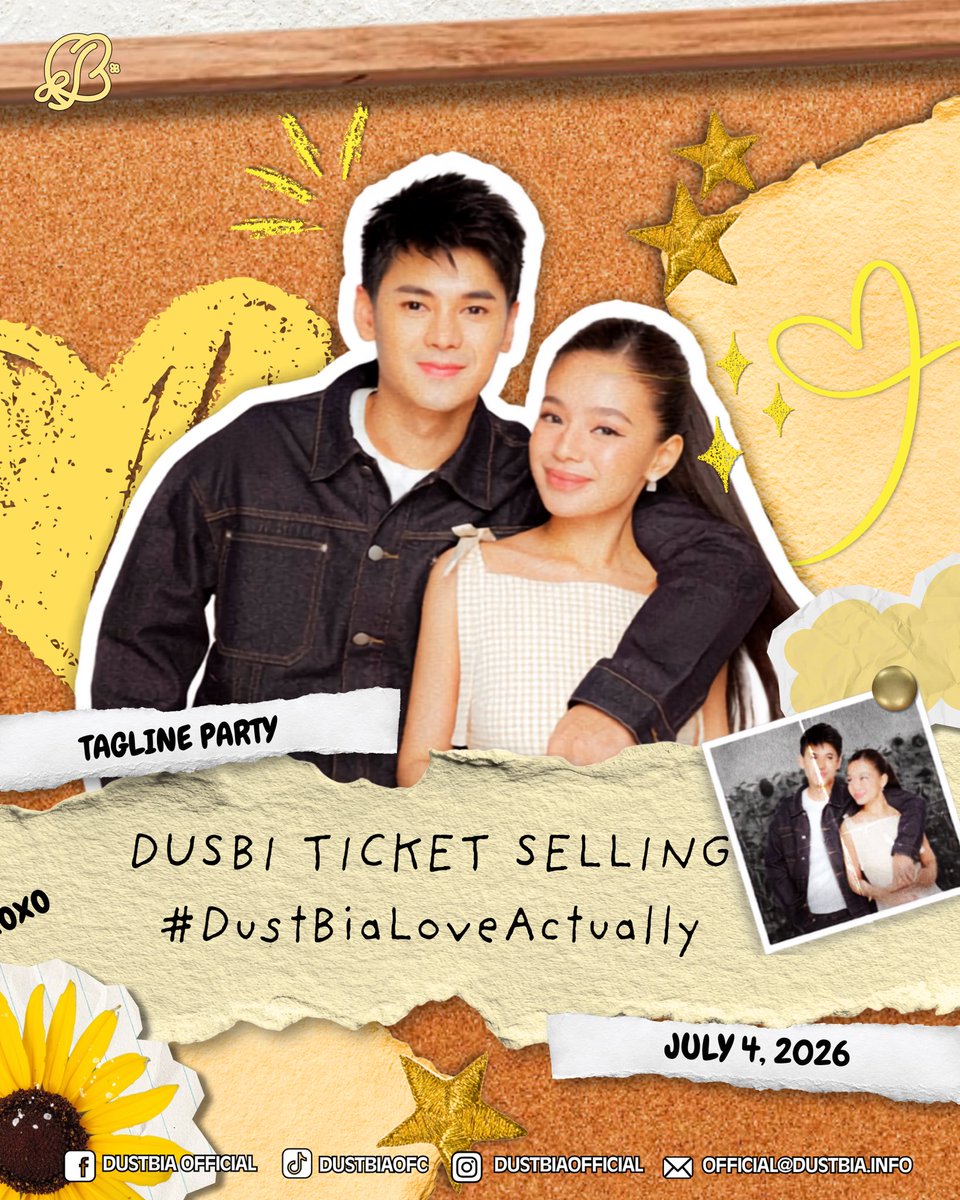 dusbiofc's tweet photo. 𝐓𝐑𝐄𝐍𝐃𝐈𝐍𝐆 𝐏𝐀𝐑𝐓𝐘 𝐒𝐓𝐀𝐑𝐓𝐒 𝐍𝐎𝐖!

OFFICIAL TAGLINE:

DUSBI TICKET SELLING
#DustBiaLoveActually 

𝗥𝗲𝗺𝗶𝗻𝗱𝗲𝗿𝘀:
➴ Minimum of three words
➴ Include pictures and videos
➴ Refrain from double tagging
➴ No emojis and numbers
➴ Engage on fresh tweets

𝗧𝘄𝗲𝗲𝘁 • 𝗥𝗲𝘁𝘄𝗲𝗲𝘁 • 𝗥𝗲𝗾𝘂𝗼𝘁𝗲 • 𝗥𝗲𝗽𝗹𝘆