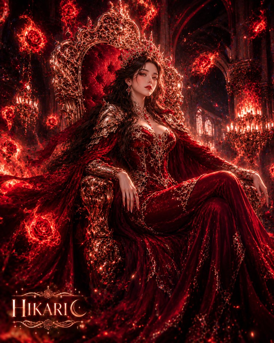 HikariCale's tweet photo. Some queens are born.
Others become queens the moment they believe in themselves. ❤️

#AIArt #FantasyArt #CrimsonQueen #RoyalAesthetic #DigitalArt https://t.co/3Tt6lUb5hh