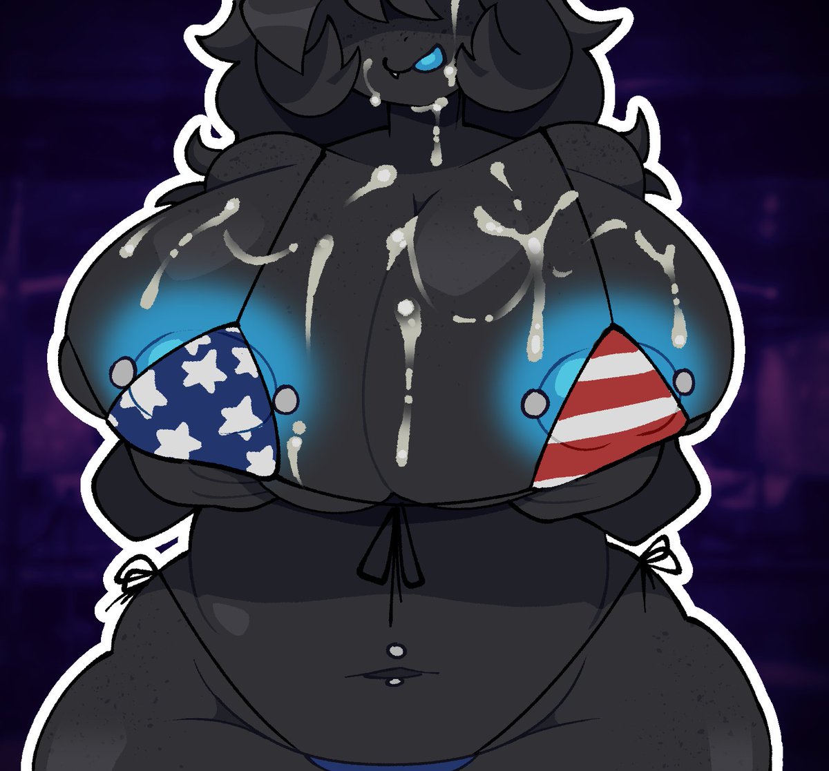 wooffitywaffy's tweet photo. happy america day! 🖤 https://t.co/2CDTcmA7ZF