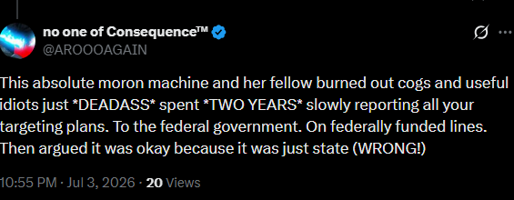 no one of Consequence™ tweet media