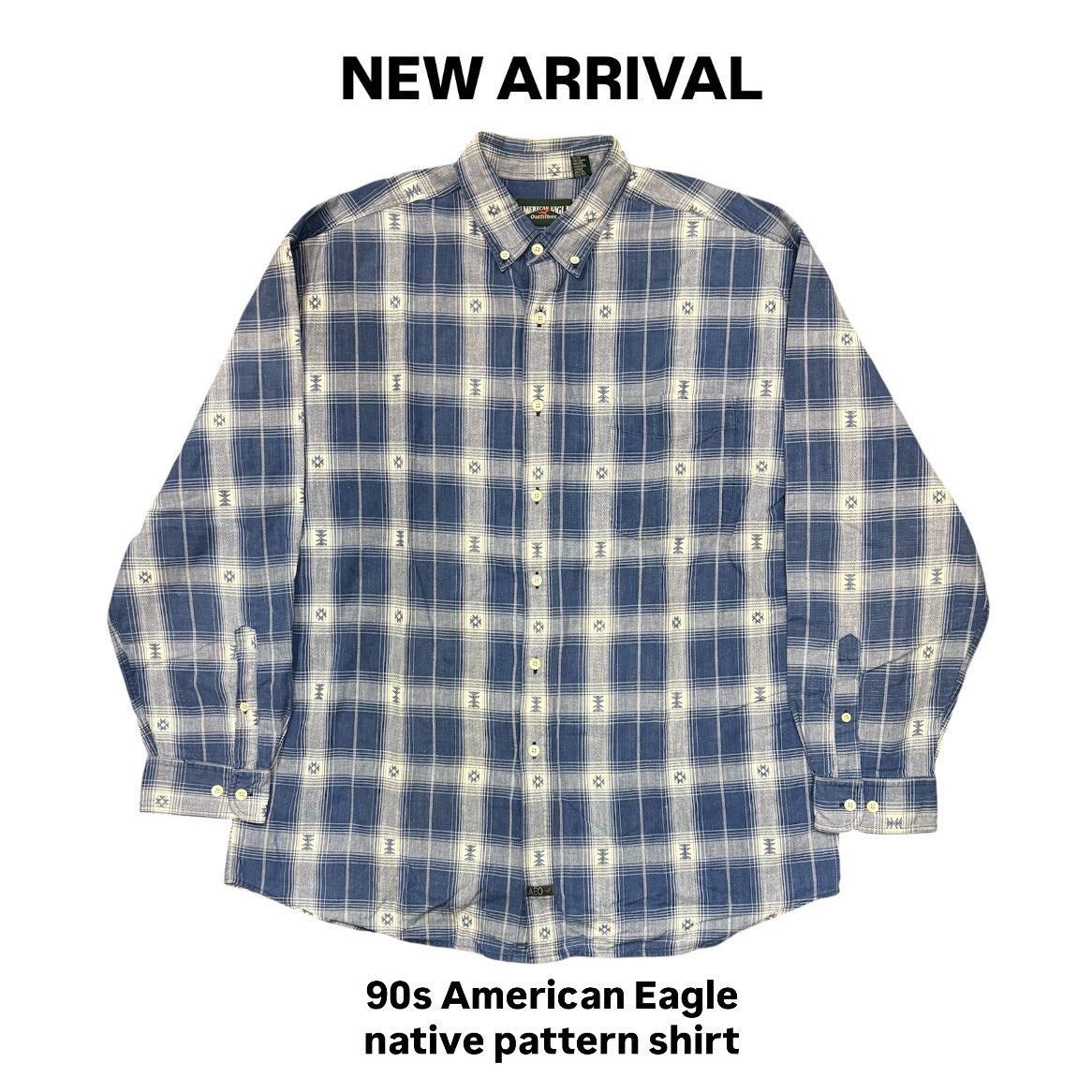 ぽこぽん様 ご確認用☺︎✨ 👨🏻‍🚀 ⭐︎new arrival⭐︎ ⚫︎90s American Eagle native pattern