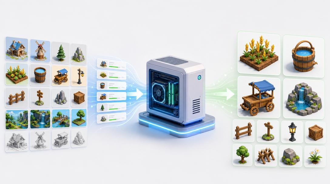 CalmRonMusic's tweet photo. I built a free Codex plugin that makes batch image-to-3D asset generation with Hunyuan3D much less tedious.Creating lots of game and world assets is powerful, but the manual process gets repetitive fast — starting the backend, managing settings, queuing images, waiting for results, saving GLBs, and tracking failures. 

This plugin handles most of that automatically. It detects and configures a local Hunyuan3D install, converts batches of reference images into GLBs, supports textured low-poly output, uses the efficient low-VRAM texture path by default, and runs jobs in the background while reporting finished files and errors.I built and tested it directly in Codex before packaging it for others to use for free.

Repo: https://t.co/NY0PRF6U4y

For game devs, world builders, and anyone working on asset pipelines.

#GameDev #IndieDev #AI3D #GenerativeAI #Codex #OpenSource #Hunyuan3D
@OpenAI
@TencentHunyuan