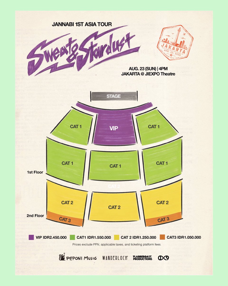 mintakatak's tweet photo. OPEN JASWAR JASA WAR TIKET 
JANNABI 1st Asia Tour: Sweat &amp; Stardust in Jakarta

- Tidak ada DP/booksloot alias tidak ada pembayaran apapun diawal.
- 💰 FEE 100-150k bayar setelah secured / setelah tiket berhasil dapat.

💌 Fastrespon order on https://t.co/B9BydjwEwr https://t.co/jkD4ffubfZ