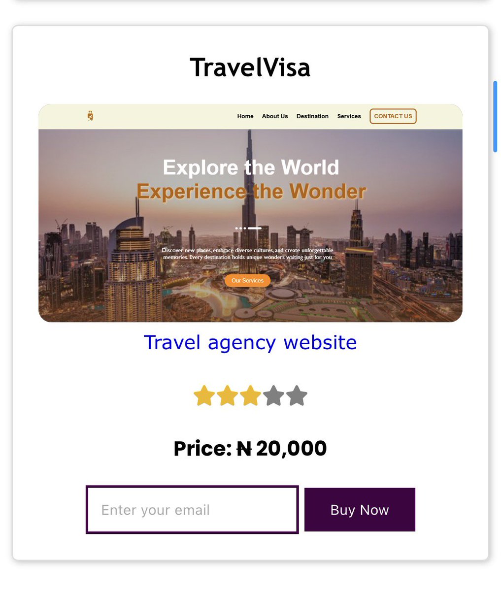 Scottviewdeve's tweet photo. Live demo available at https://t.co/V1Xtp44LyM .ng

Purchase your prebuilt website on our store https://t.co/46bg5NHuGo