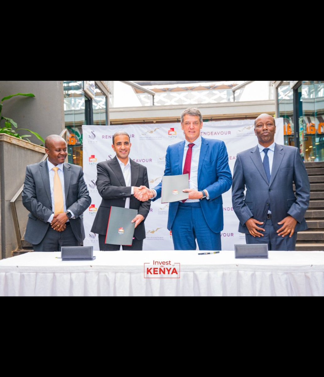 ahmednasirlaw's tweet photo. Mabani Aljazeera Holdings of Saudi Arabia yesterday entered a landmark agreement to invest in Tatu city, the fastest growing city in Africa. Waziri @GovLeeKinyanjui graced the occasion @Tatu_City https://t.co/UGmnwEqQsR