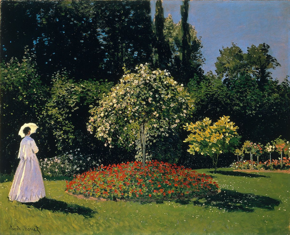 XiscaXis's tweet photo. “Por fortuna, nos quedan los jardines, los bosques, los libros, los espacios de soledad”

Buen día  a  todos.

🖌️Claude  Monet,  Mujer en el jardín (1867) https://t.co/QYXIQogPUr