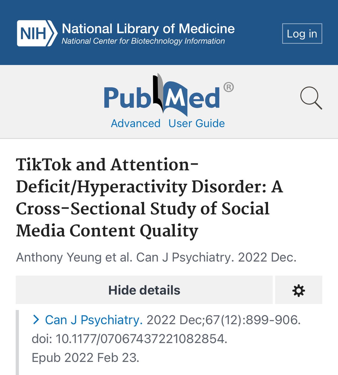 psyacademy_'s tweet photo. Dos estudios, uno sobre Youtube y otro sobre TikTok donde el objetivo principal fue analizar la calidad de la información compartida sobre TDAH.

👉🏻 En Youtube, el 57% de los vídeos tenían una duración inferior a 5 minutos; solo el 5% fueron calificados como muy útiles, mientras que el 38% eran engañosos. Curiosamente,  hubo un número significativamente mayor de “me gusta” en el grupo de videos engañosos, en comparación con los vídeos muy útiles.
👉🏻 En TikTok se analizaron los 100 videos más populares sobre TDAH.
El 52% de los vídeos se clasificaron como engañosos; el 27% como de experiencia personal y el 21% como útiles. 
Los usuarios con experiencia clínica subieron videos de mayor calidad y más útiles, mientras que los que no tenían dicha experiencia subieron la mayoría de los videos engañosos.