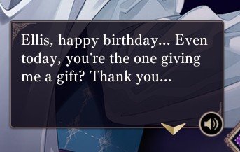 _starryglazelle's tweet photo. Elbert's BD voiceline greetings for Ellis this year โ awh, how selfless he is ๐คง
Happy cake day today, Ellis ๐โ๏ธ #ikevil #ikevilbday https://t.co/kUUH5GwDJg