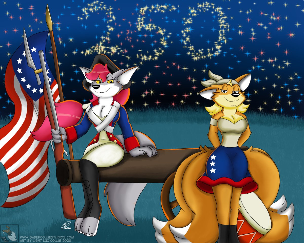 lightluxcollie's tweet photo. For many people, it's difficult to grasp just how short 250 years is in comparison to the long history of the world. To put it into perspective, that's only three generations of human beings. Two 100 year old's and one 50 year old. ...That's it! And yet somehow, despite being so young, we are also the oldest republic on Earth. Our Constitution has stood the test of time where no other has lasted. Ben Franklin, when asked what kind of government we now had, famously stated,  "A republic, if you can keep it." Those words, echo through time and have more meaning to us now than ever. It is up to us, to preserve this precious gift. Even so, The United States, through God's Grace, guidance and protection, still stands today, and we pray that she will continue as a beacon on a hill, unto the end of the age and the promised return of our Lord.

#Independenceday #July4th #250thcelebration #HappyIndependenceday #art #cartoon #toon #cartoonart #lightluxcollie #sabercolliestudios