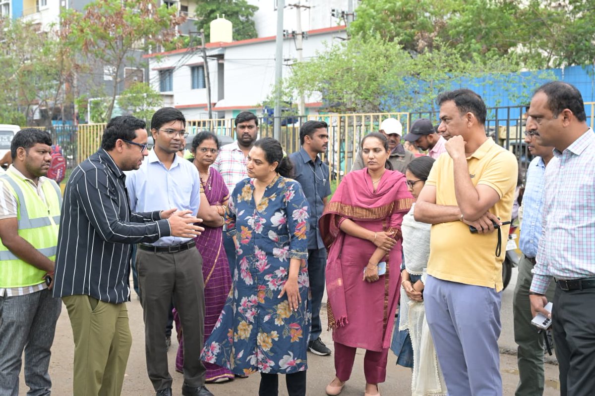 CMC_Offcl's tweet photo. Pilot Demonstration of Mechanized Road Sweeping Technologies

The Commissioner, Cyberabad Municipal Corporation, along with the Additional Commissioner (Sanitation), Zonal Commissioner, Kukatpally, Deputy Commissioner, Madhapur, inspected a live demonstration of advanced mechanized road sweeping equipment at Parvath Nagar.

The demonstration showcased:

Self-Propelled Sweeping Machine – For efficient sweeping of internal roads and by-lanes.

Truck-Mounted Vacuum Cum Sweeping Machine – For mechanized sweeping and vacuum collection of dust and waste on major roads.

Waste Collection Vehicle – For lifting and transportation of the collected waste.

As part of the pilot initiative, mechanized sweeping operations are being carried out at two selected locations to assess the performance and effectiveness of the equipment under field conditions.

The pilot will help evaluate the suitability of these technologies for enhancing road cleanliness and strengthening sanitation services across Cyberabad.

#SwachhCyberabad #MechanizedCleaning #Sanitation #TeamCMC #Cyberabad

@jayesh_ranjan @TelanganaCS @TelanganaCMO @IPRTelangana @MC_Cyberabad @HiHyderabad @ZC_SLP @ZC_Kukatpally1 @zcquthbullapur @GummallaSrijana