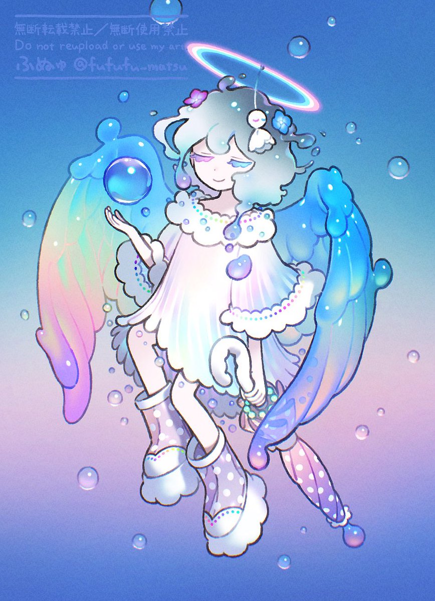funuyu_sub's tweet photo. 雨粒の天使 #創作 #oc https://t.co/ccCsYJsWjM