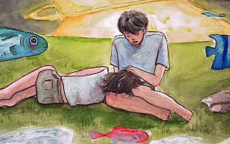 eiwoll's tweet photo. childhood imagination 

#watercolor #acrylic https://t.co/j5VR2InL7J