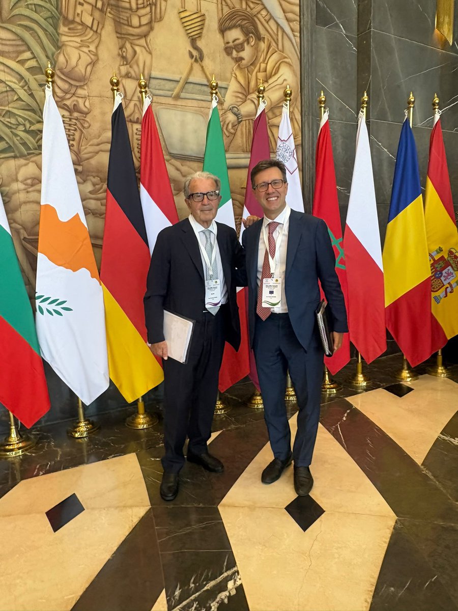 DarioNardella's tweet photo. Al Cairo @dubravkasuica e @romanoprodi parlano di fronte alle delegazioni del @UfMSecretariat della nuova Università per il Mediterraneo https://t.co/pU4QfYFhZe