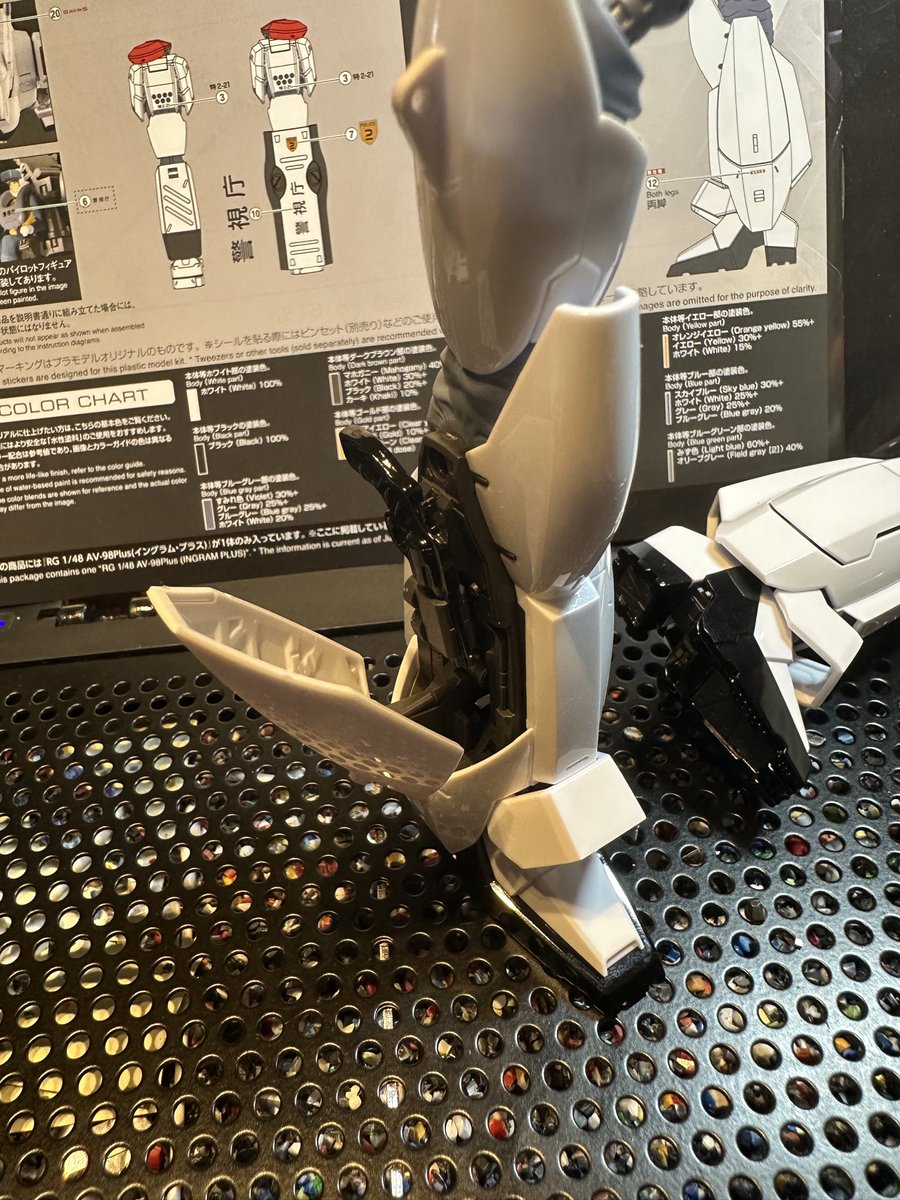 とりあえず両足できましたー🦵 レビューで見てたけど、右足の
