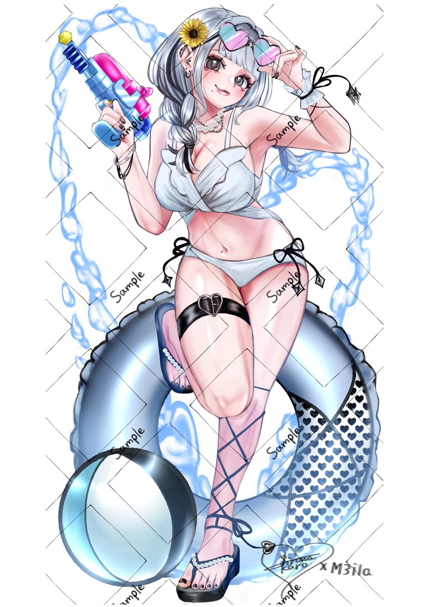 sirowakuro's tweet photo. 白＝黒×M3ila親子コラボ
アクリルスタンド～M3ila 水着ver.～ https://t.co/1cP9ZivUP0