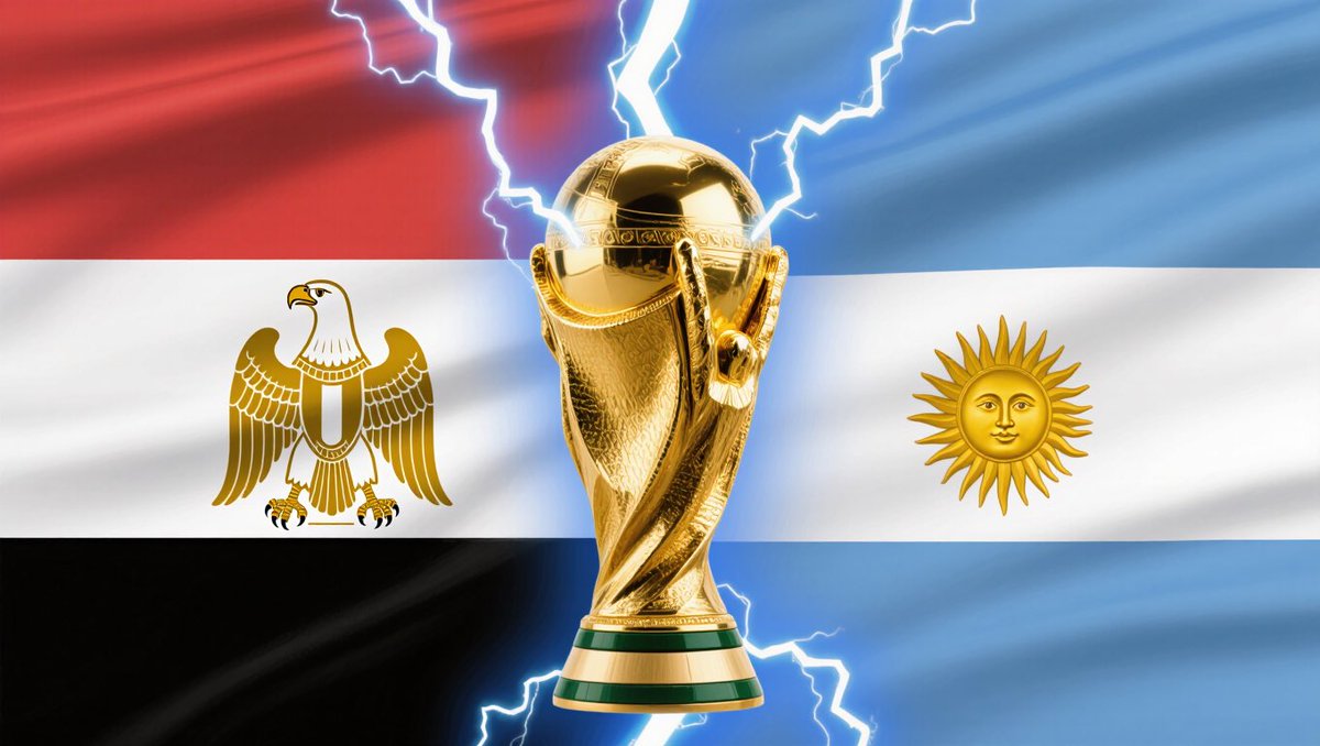 GreenManReports's tweet photo. “Egypt Vs Argentina World Cup final 16”

Do you even know how crazy that sentence sounds?? https://t.co/a7rrXSjrPr