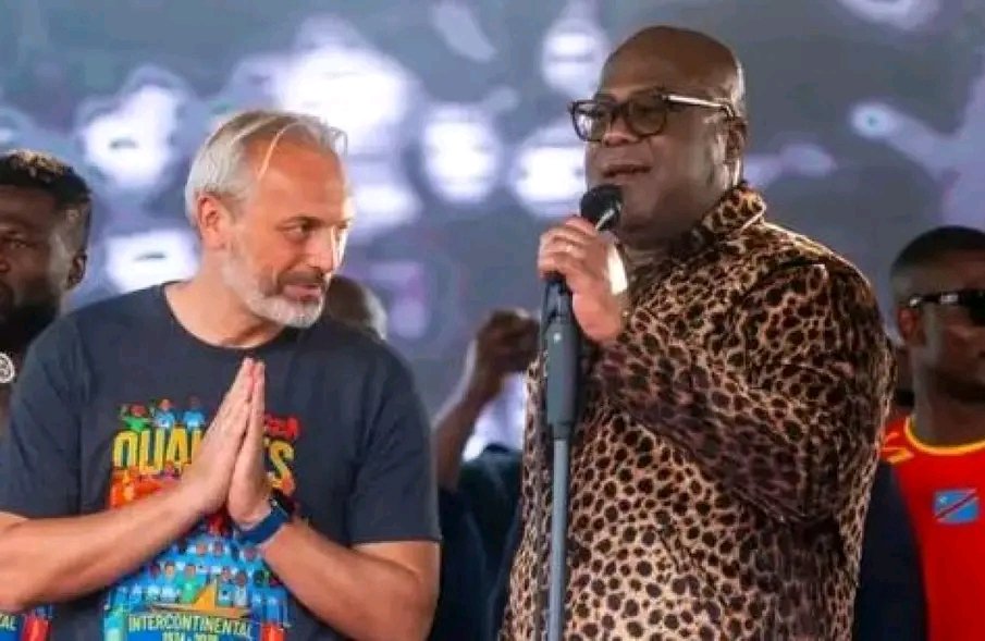LinanaMerlin's tweet photo. Le Président, @FelixTshisekedi annonce le maintien d Sébastien Desabre en tant que sélectionneur principal de l RDC.Une décision moins surprenante après l beau travail de celui qui aura été l premier coash à ramener ls Léopards au mondial 52 ans après leur première participation. https://t.co/X9NlXKIytI