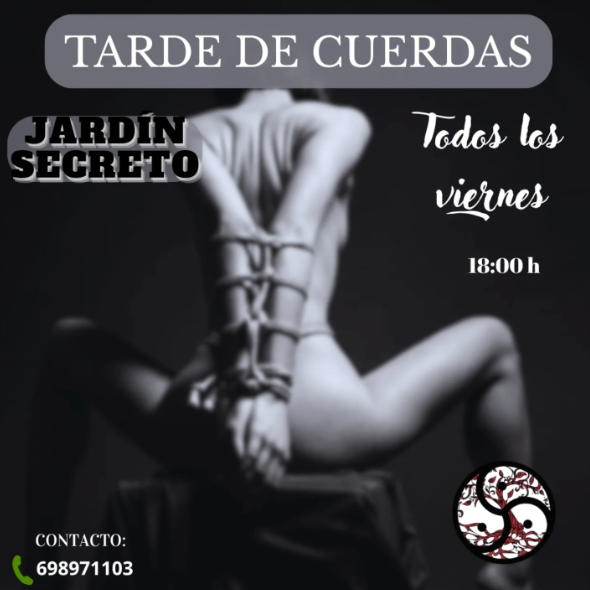 BdsmHoyMagazine's tweet photo. #Eventos Tarde de Cuerdas
10 julio - 18:00 - 21:00 CEST
Jardín Secreto Valencia, Valencia, España
Tardeo de cuerdas todos los viernes por la tarde a las 18h en nuestra asociación. Contáctanos en nuestro teléfono.#Eventos https://t.co/vivJ1lIgjA https://t.co/v2iUfpVvTR