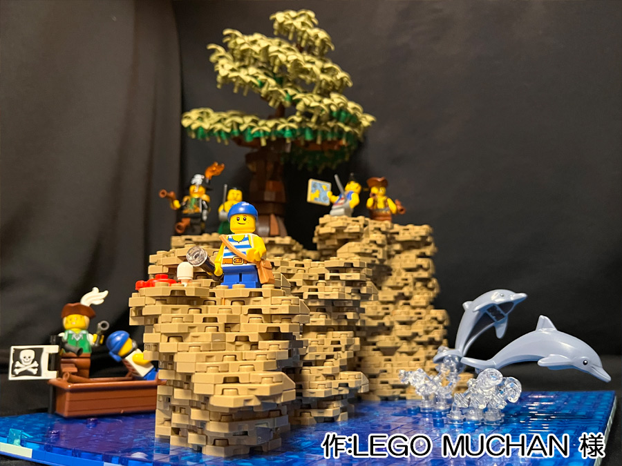 LEGO_Brickers's tweet photo. ビルダー：LEGO MUCHAN 様の作品「海賊が財宝を狙って何が悪い！」
海賊、お宝、崖、何も起きないはずはなく……

#LEGO #レゴ #ブリッカーズ https://t.co/cQfOio8MBP